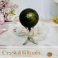 Gold Sheen Obsidian Sphere on Stand 81g