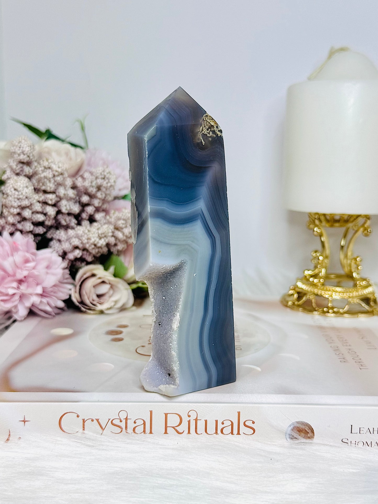 Druzy Agate Tower 12.5cm