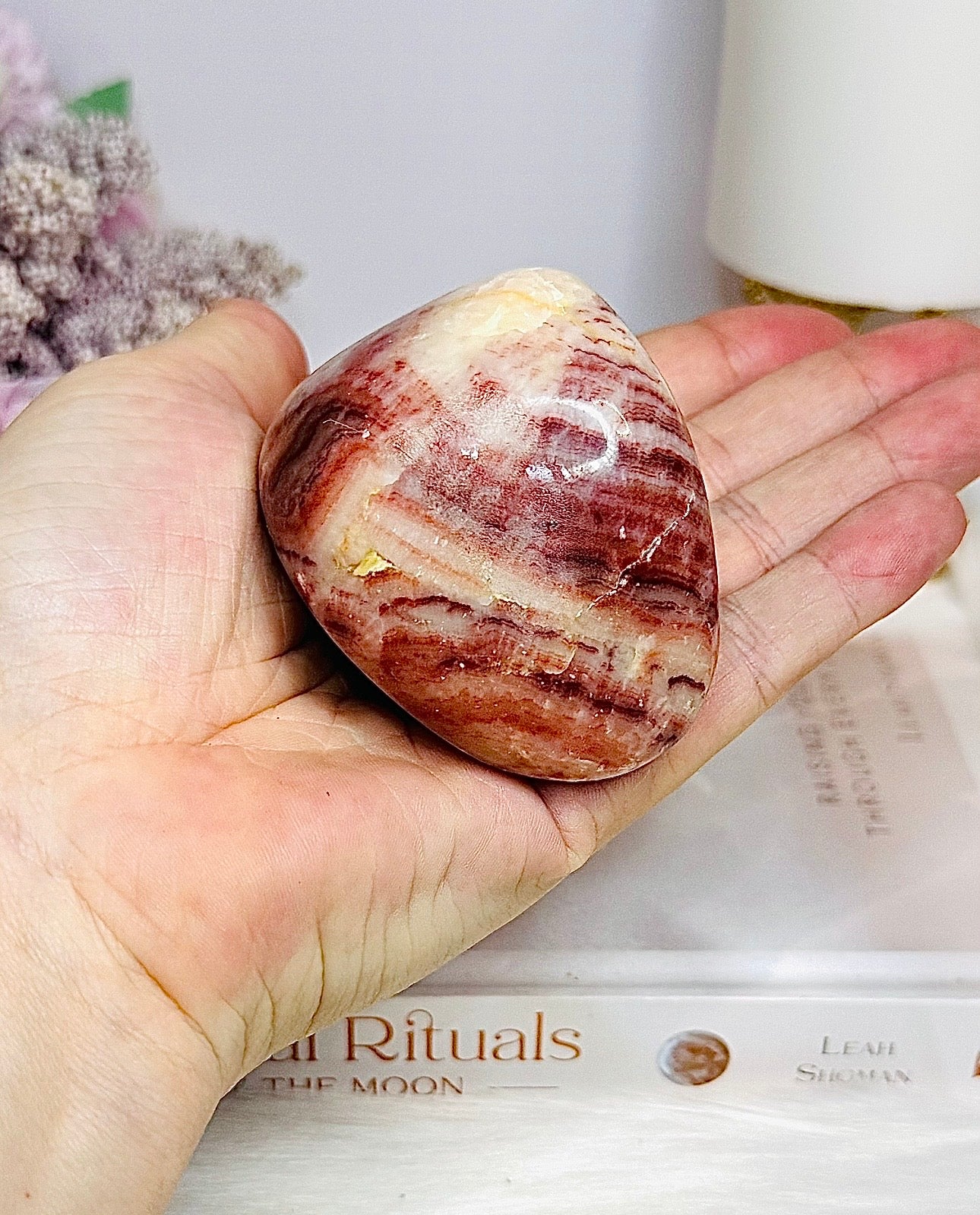 Pink Banded Calcite | Pork Stone Freeform 208g