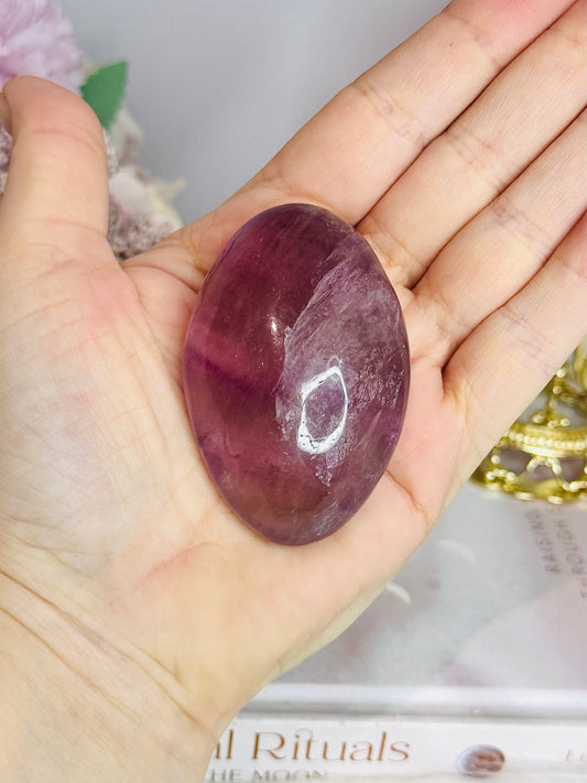 Large Fluorite Palm Stone