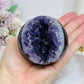Large Druzy Amethyst Sphere on Stand 381g