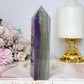 Green & Purple Pastel Fluorite Tower 13cm 331grams