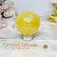 Golden Healer Quartz Sphere on Stand 248g