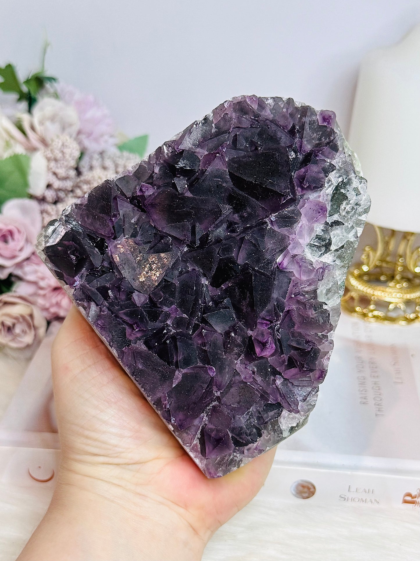 Large High Grade Purple Fluorite Cubed Specimen 11cm 780g