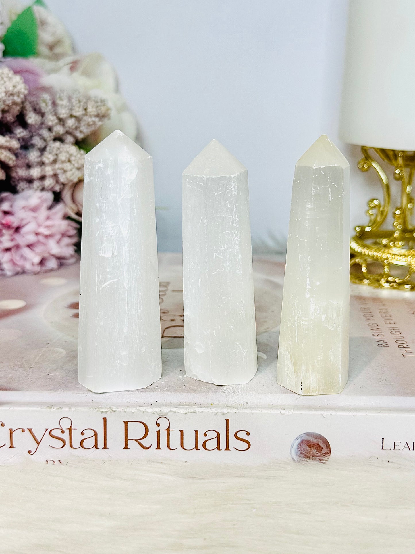 Selenite Tower 7.5cm $10 each