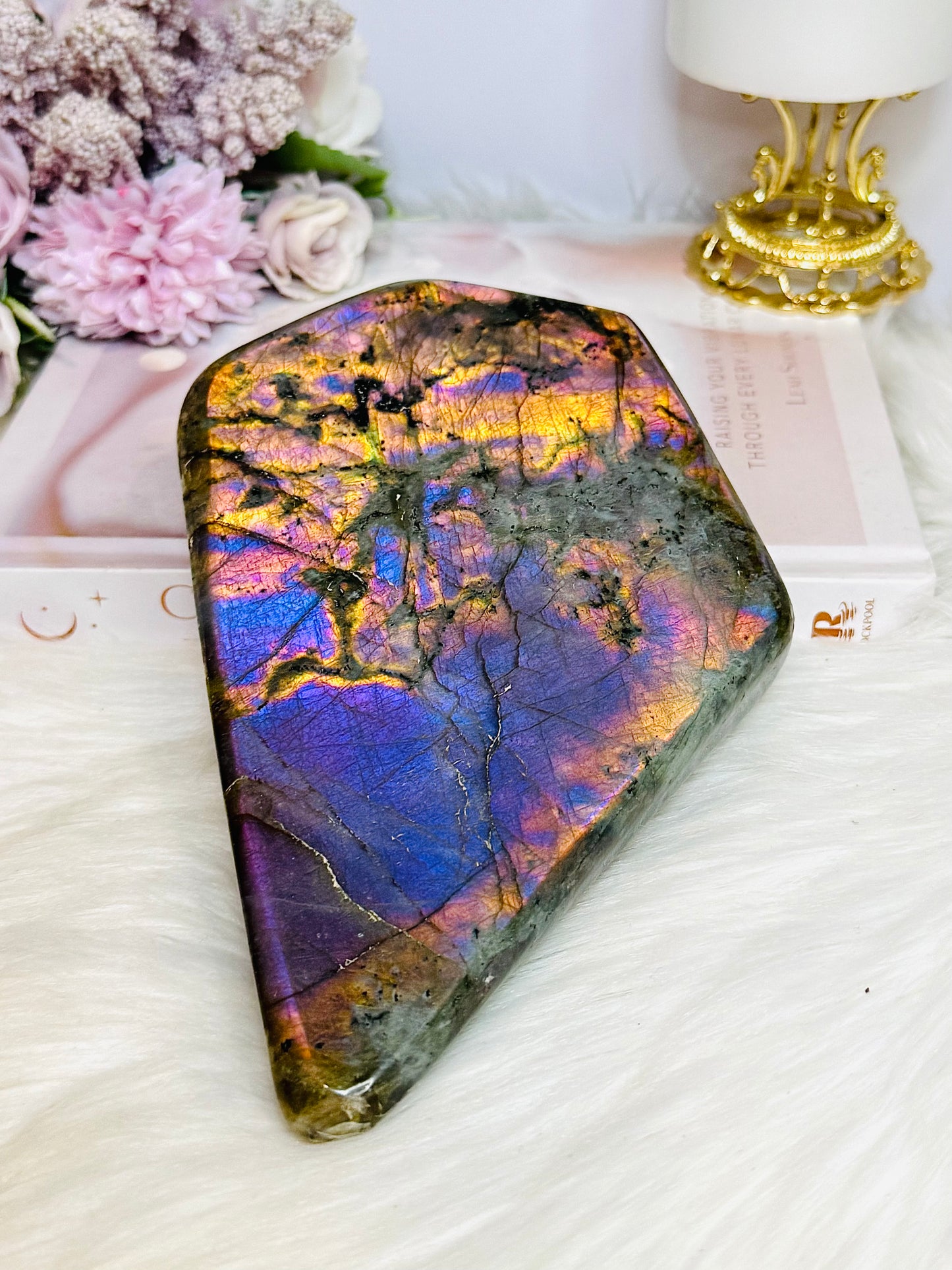 Exquisite Polished Labradorite Freeform 17cm 1.19KG