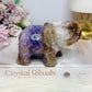 Amethyst X Mexican Lace Agate Elephant 11cm 408g