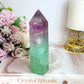 High Grade Rainbow Fluorite Tower Full of Rainbows 13.5cm