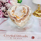 High Grade Sugar Druzy Agate Heart Carving On Stand From Brazil 278grams