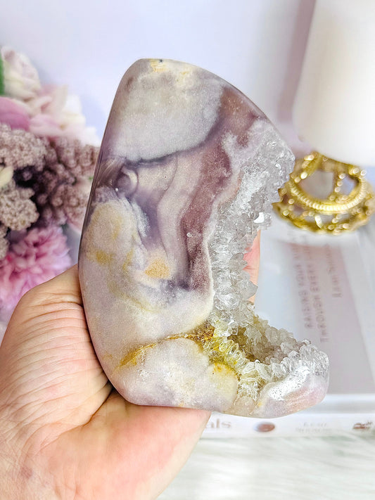 Druzy Pink Amethyst Chunky Freeform 13cm 446grams