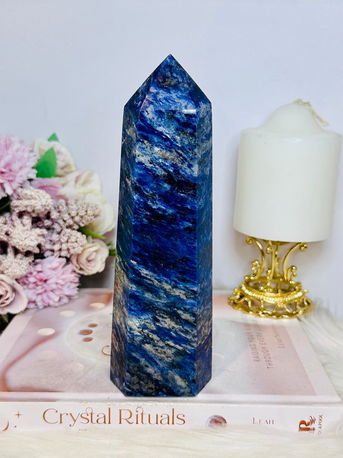 Large Sunset Sodalite Chunky Tower 19cm 705g