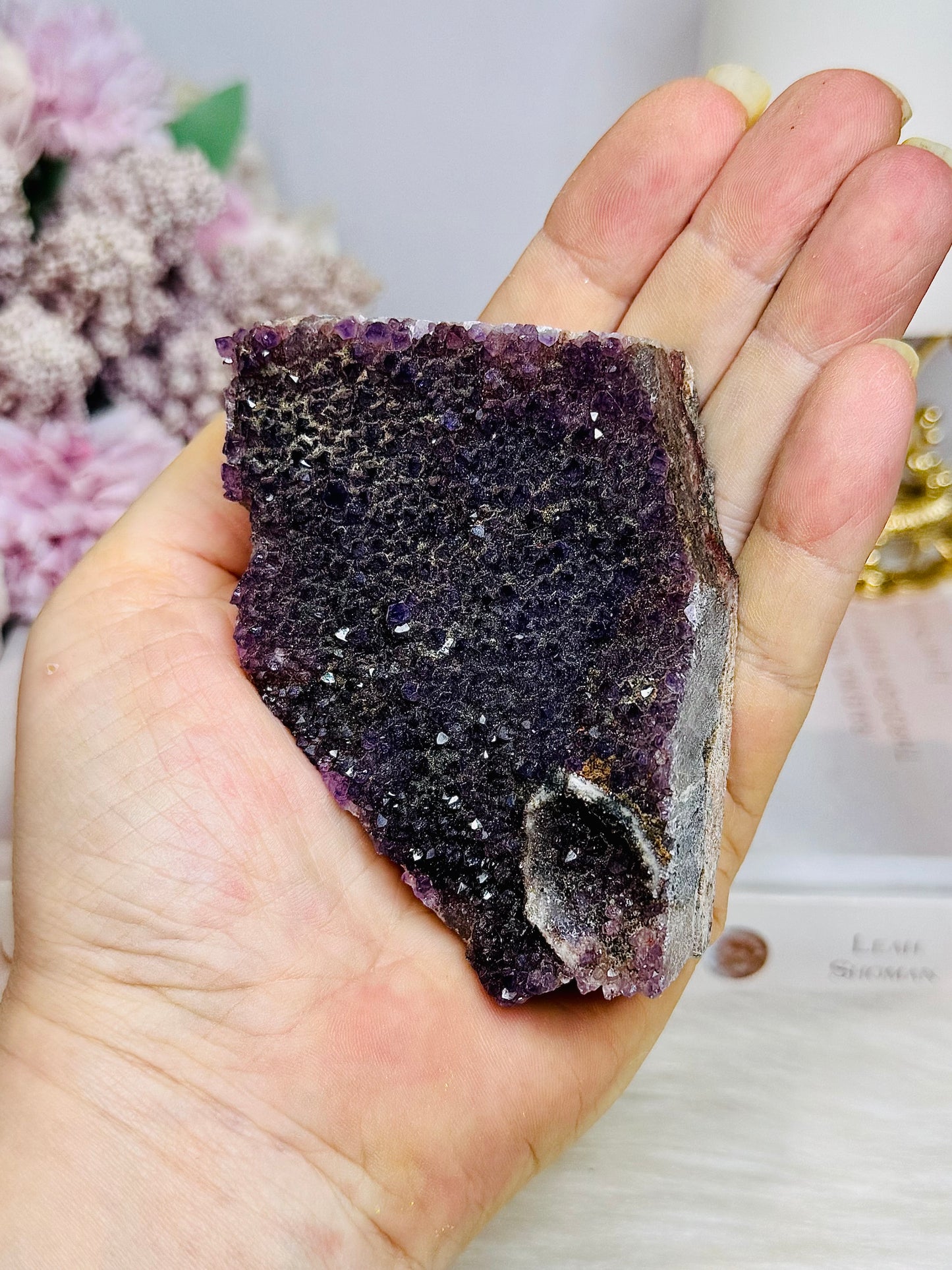 Amethyst Cluster Slab | Freeform 198g