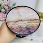 Crazy Lace Amethyst Spinning Top Small Table H:10cm W:12cm
