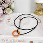 Carnelian Ring Necklace