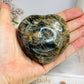 Black Moonstone Puffy Heart with Flash 249g