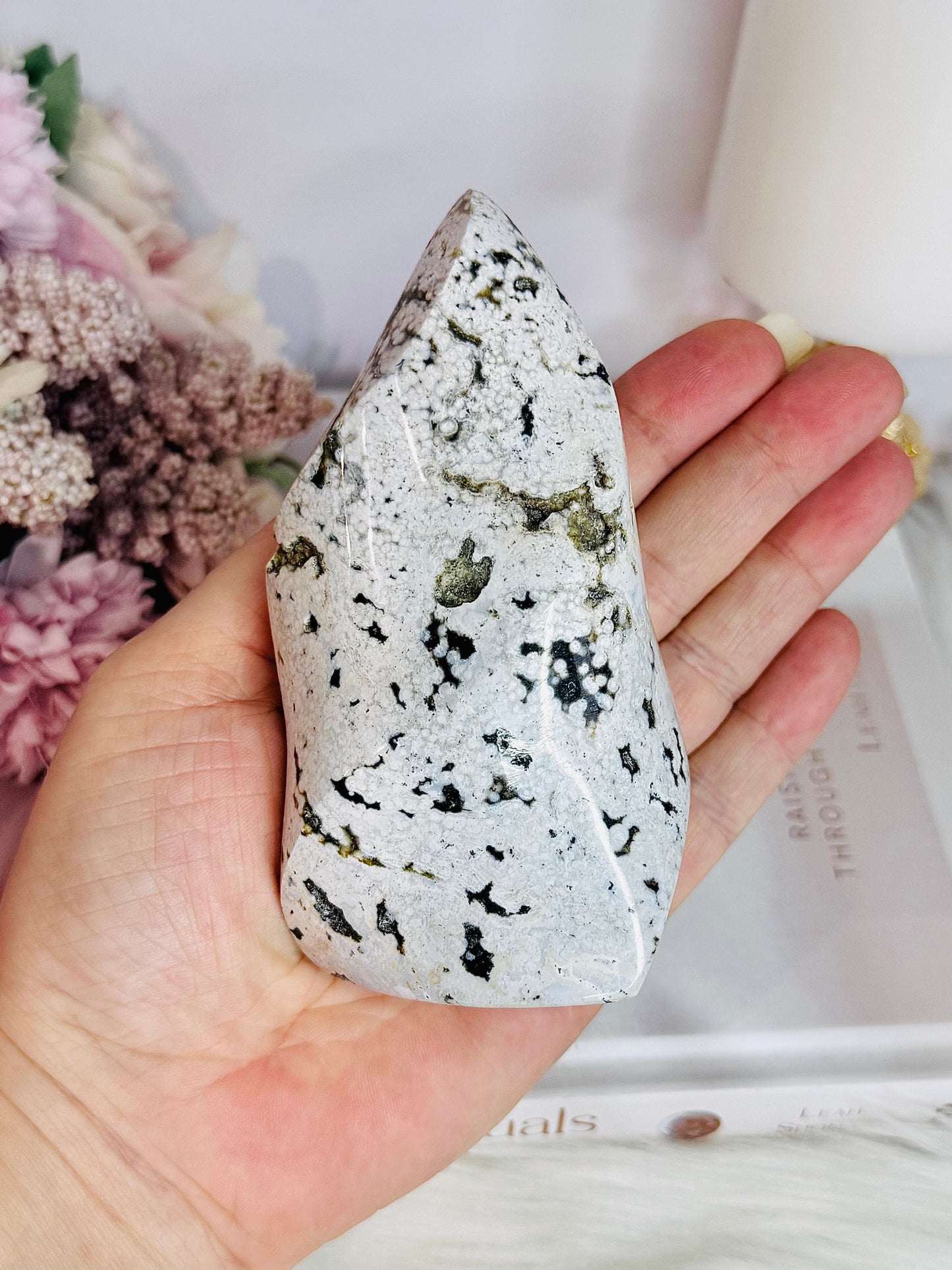 Chunky Ocean Jasper Flame 11cm