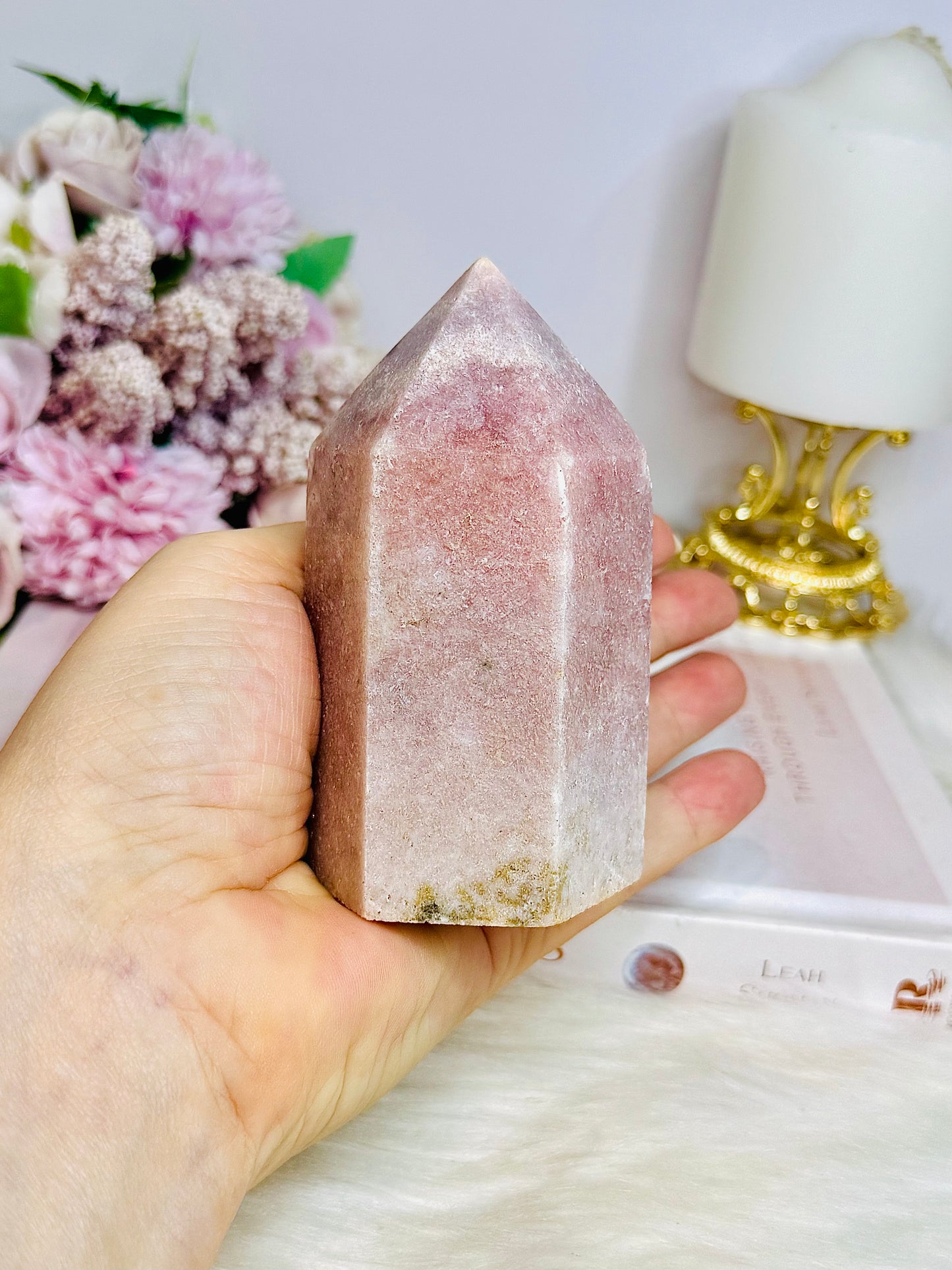 Chunky Pink Amethyst Tower 10cm 400g