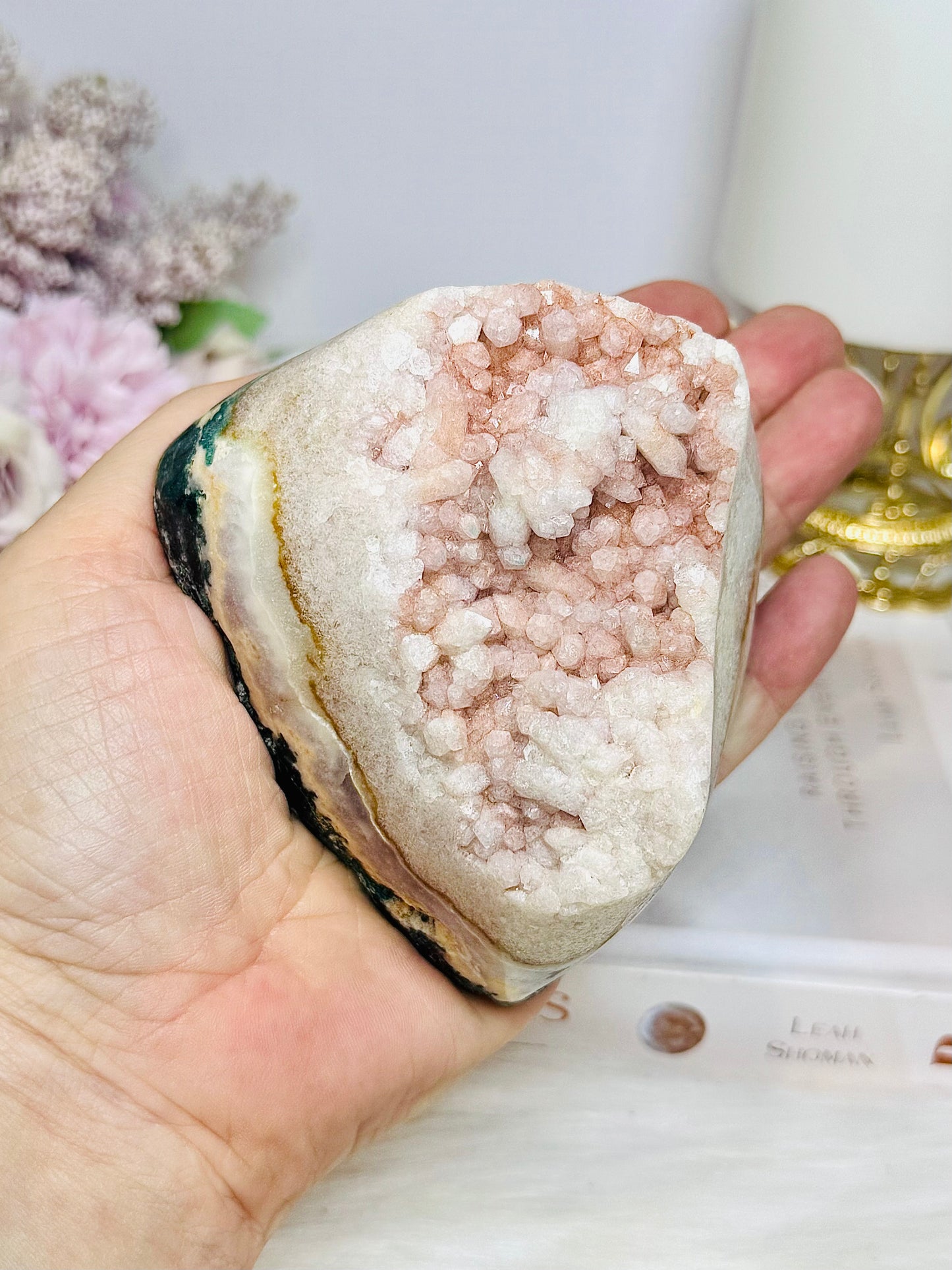 Pink Amethyst Druzy Freeform 464g