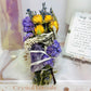 Amethyst Sage Smudge Floral Wand | Handmade Cleansing Bundle (limited stock)