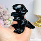 Black Obsidian Dinosaur 8cm