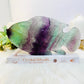Magnificent Huge 23cm 784gram Carved Perfection Stunning Rainbow Fluorite Fish