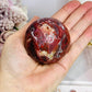 Red Mexican Lace Agate Sphere On Stand 258g