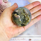 Gorgeous Natural Grape Agate Sphere 227gram On Stand