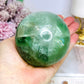 Large Green Fluorite Sphere Full of Rainbows 777g