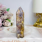 Druzy Lilac Agate Tower 9cm
