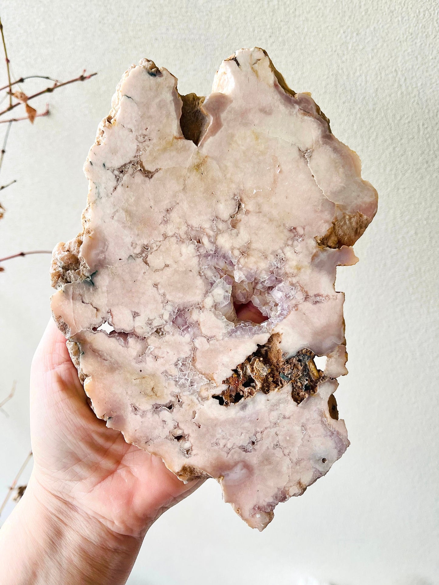 HUGE Druzy Pink Amethyst Wings 30cm x 30cm 1.35KG From Brazil