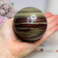 Large Zebra Rock Sphere on Stand 546g