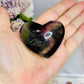 Fluorite Heart with Rainbows