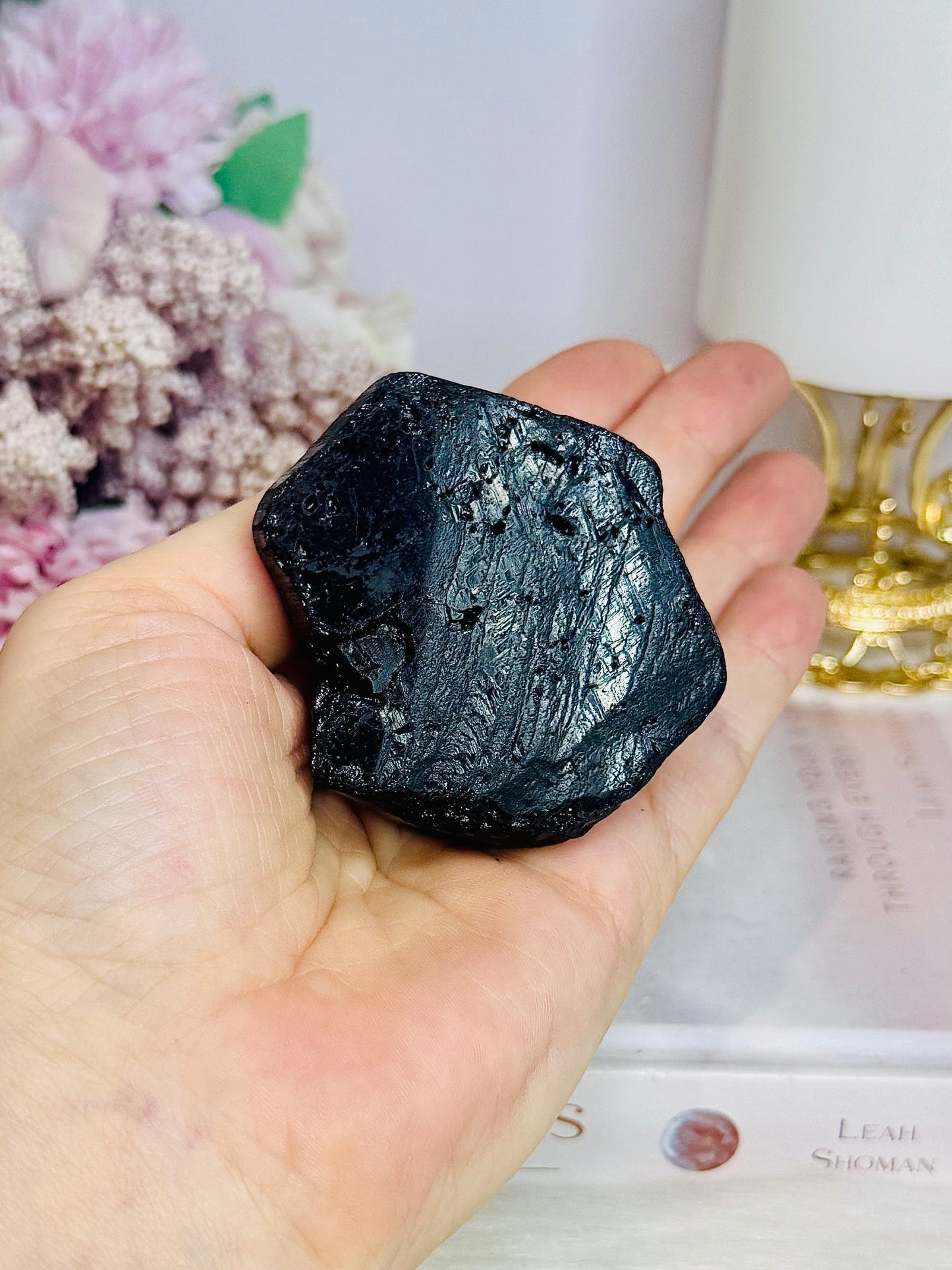 Natural Black Tourmaline Chunk 166g