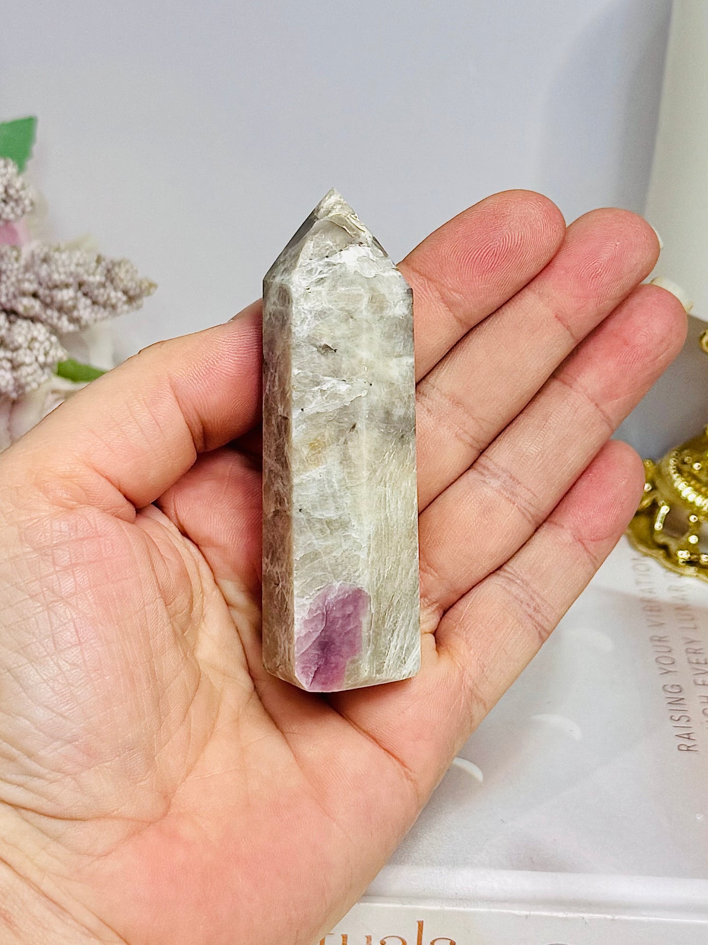 Pink Tourmaline Tower 8cm