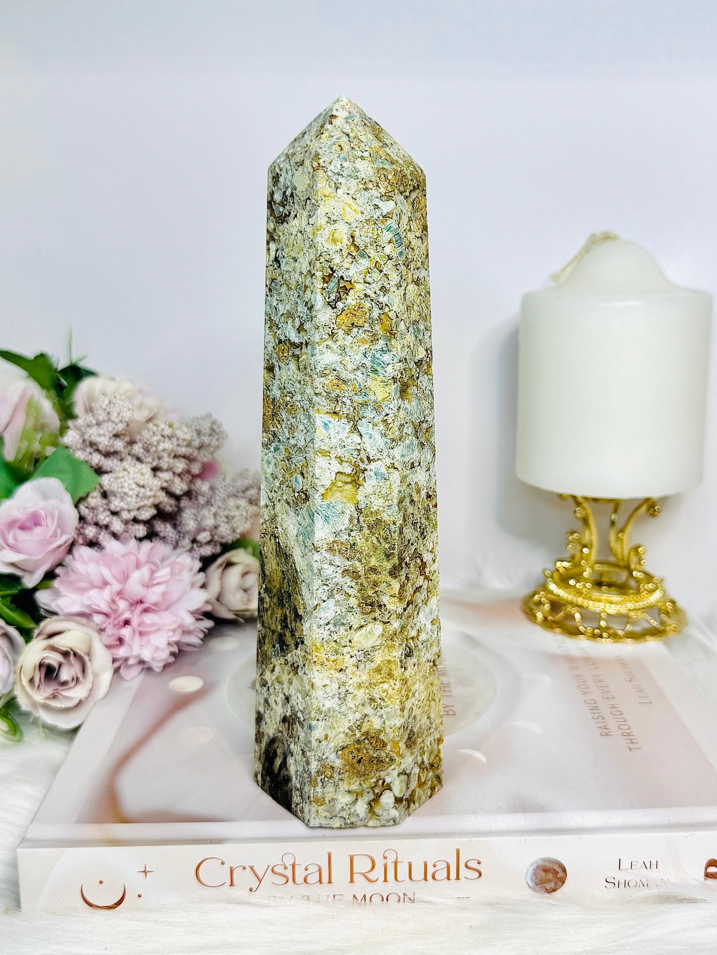 Large Chunky Mixed Blue Kyanite Tower 20cm 633g