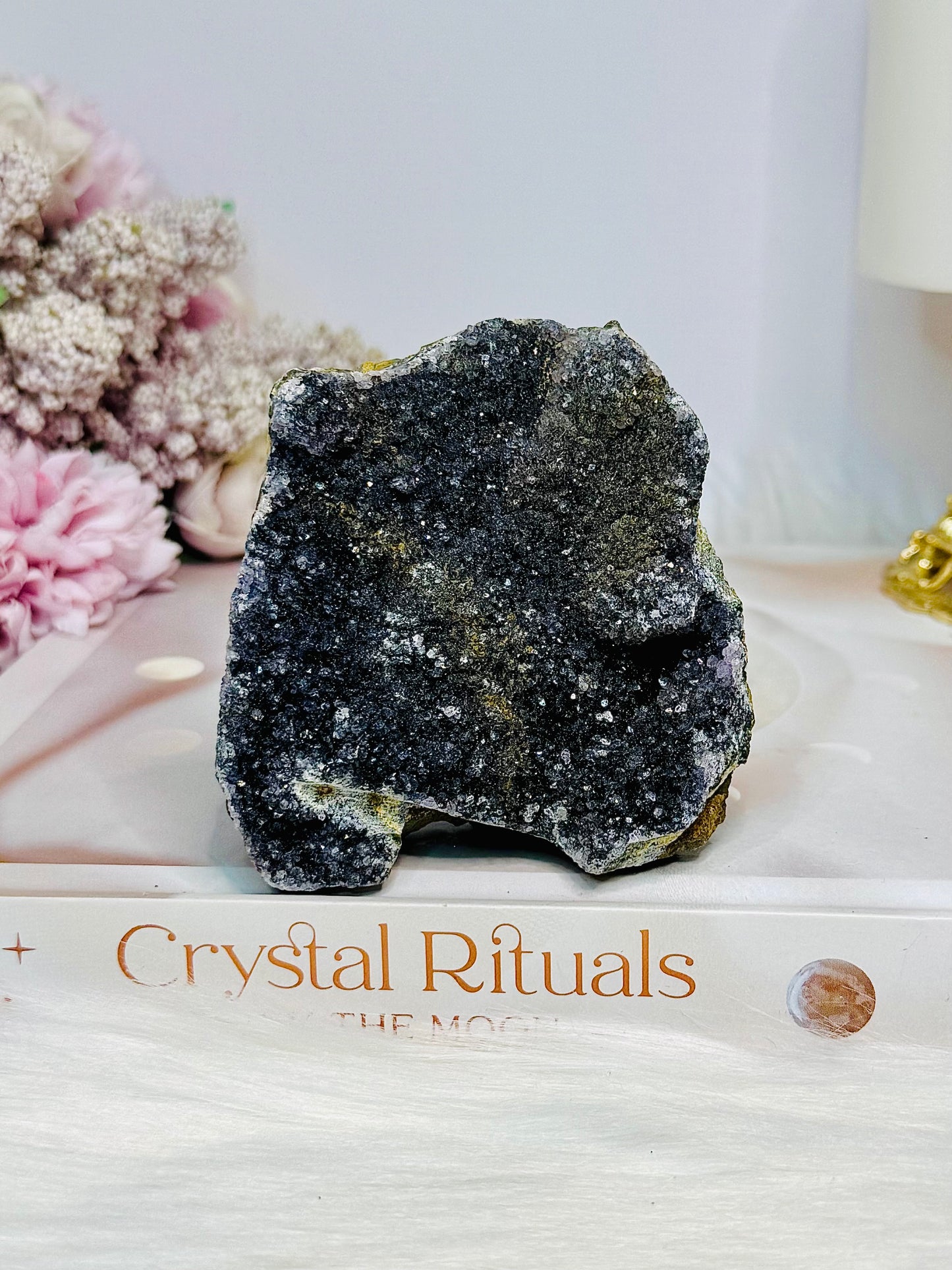 Black Amethyst Base Cut Cluster 212g