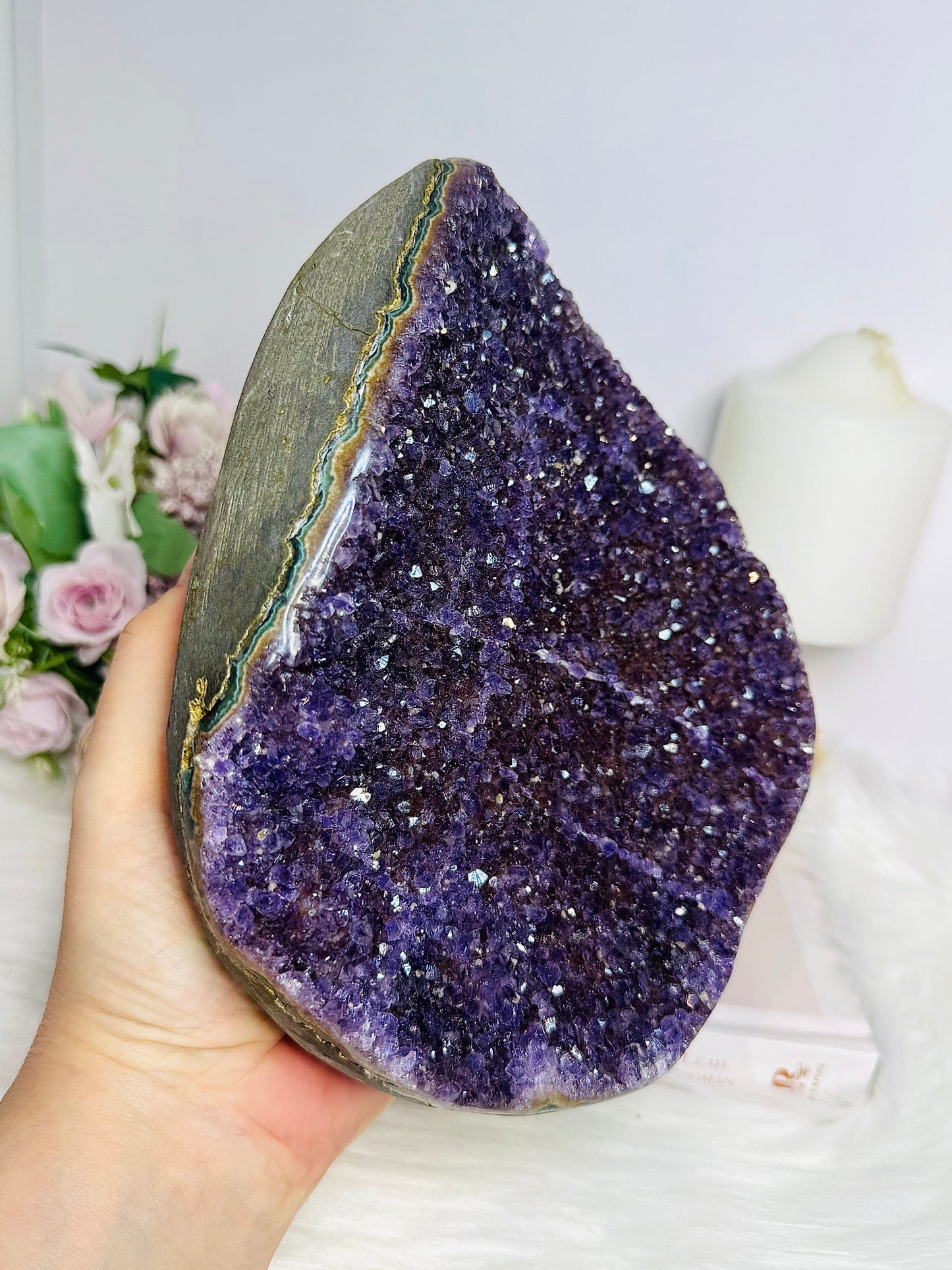 High Grade Huge Amethyst Geode Cluster 20cm 2.4KG