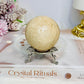Peach Moonstone Sphere on Stand 240g