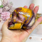 Mookaite Jasper Carved Skull 8.5cm 431g