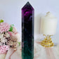 Wow!! High Grade Fabulous Large Chunky 856gram 21.5cm Fluorite Tower | Generator