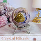 Opalised Fluorite (Tiffany Stone) Sphere on Stand 239g