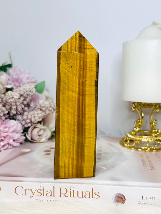 Tigers Eye Large Chunky Tower Full Of Flash 14cm