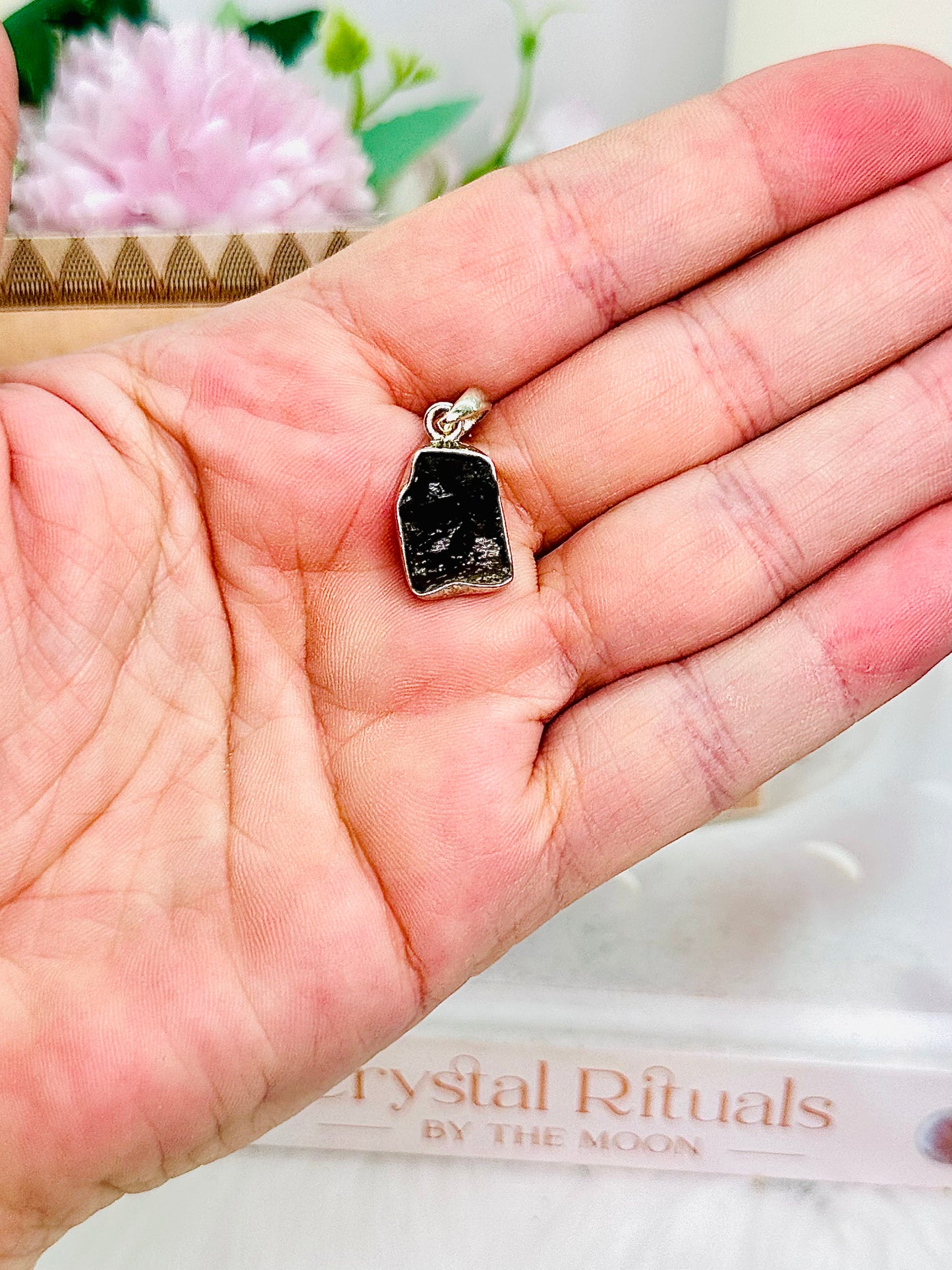 Out Of This World!!! Incredible Rare Sterling Silver Moldavite Pendant 2.2Grams