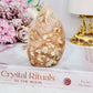Druzy Flower Agate Carved Flame | Freeform From Madagascar 10cm