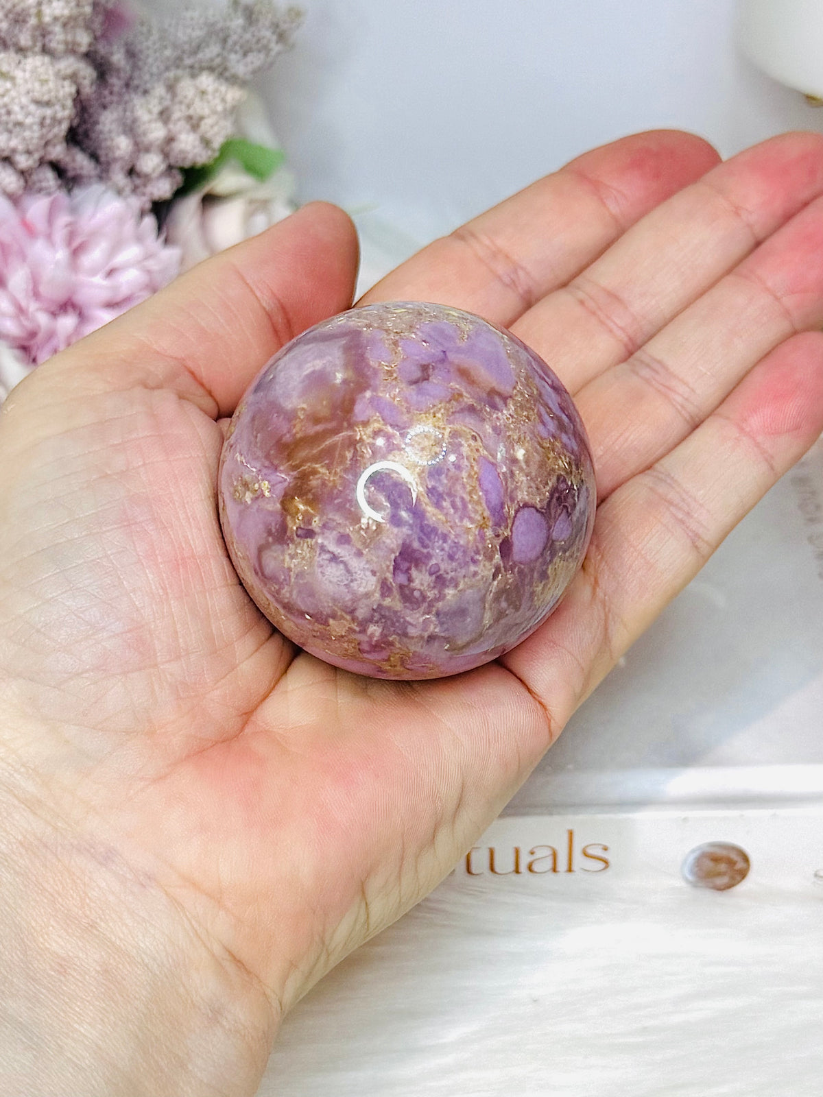 Phosphosiderite Sphere On Stand 6cm