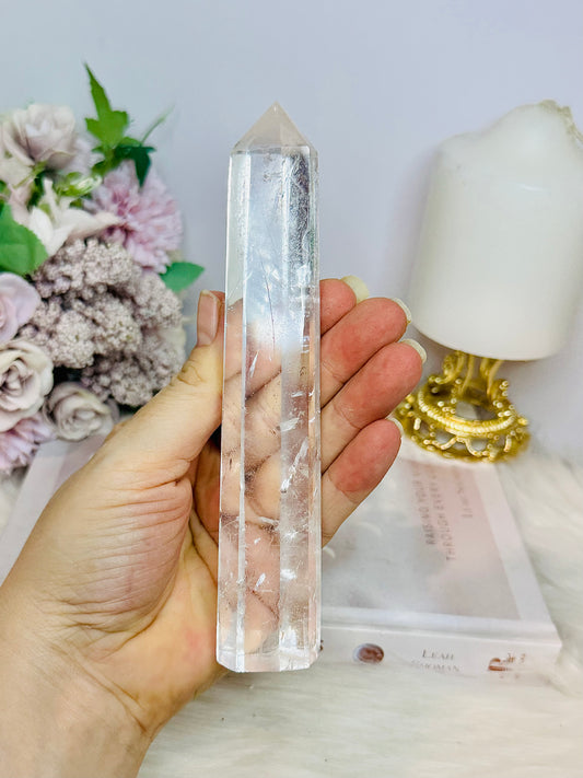 Clear Quartz High Grade Tower 16cm