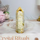 Druzy Green Agate Tower 7cm