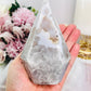 Chunky 13cm Druzy Agate Diamond Cut Tower 349gram From Brazil