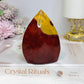 Mookaite Jasper Carved Flame 9.5cm