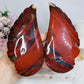 Large Chunky Red Jasper Wings on Stands 18cm